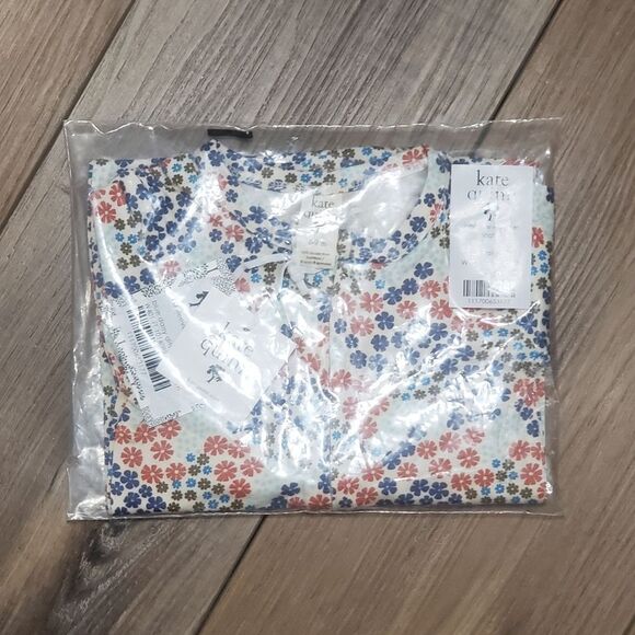 Kate Quinn 6-9 Month Bamboo Footie Bundle Of Two - Ditsy NWT - Picture 2 of 5